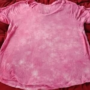 American Eagle Soft & Sexy Pink Tie Dye Top